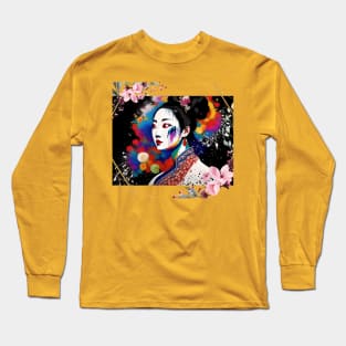 Before you speak, Is it true, is it kind, is it necessary? Asian Geisha Girl Long Sleeve T-Shirt